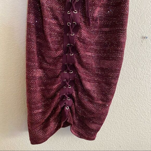 Red and Maroon Sparkly Mini Clubbing/Going out Dress - Picture 9 of 11